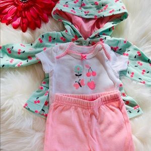 Carters baby girl set